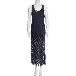 Diane Von Furstenberg Striped Long Dress Size 8